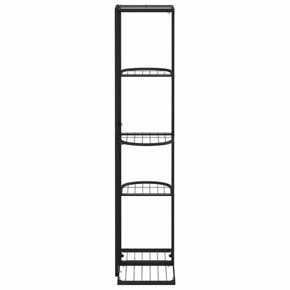 336110 vidaXL 5-Floor Flower Stand 43x22x98 cm Black Metal