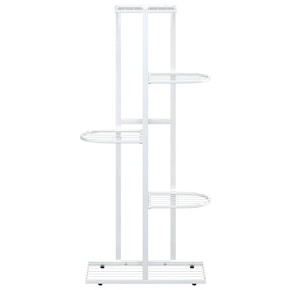 336111 vidaXL 5-Floor Flower Stand 43x22x98 cm White Metal