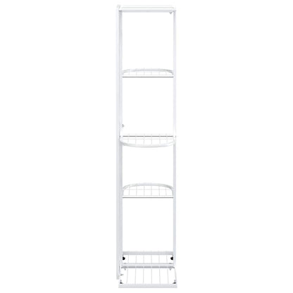 336111 vidaXL 5-Floor Flower Stand 43x22x98 cm White Metal