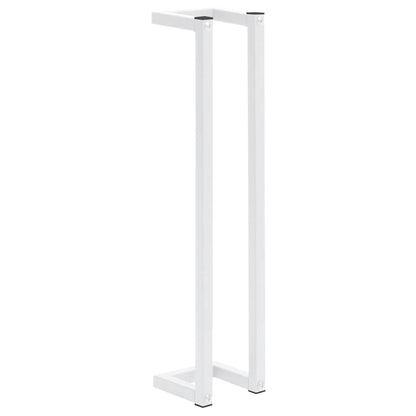 336116 vidaXL Towel Rack White 12,5x12,5x60 cm Steel