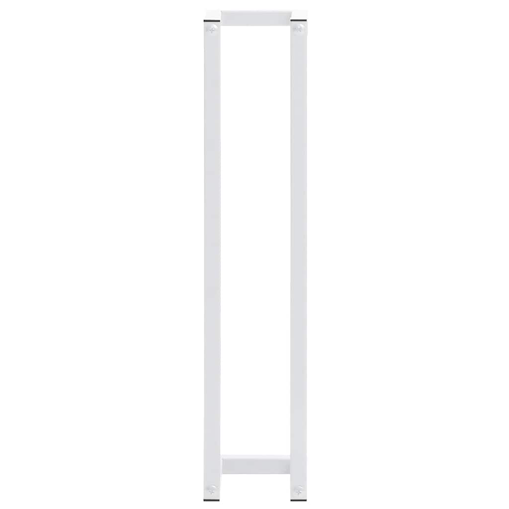 336116 vidaXL Towel Rack White 12,5x12,5x60 cm Steel