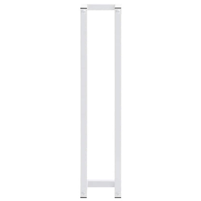 336116 vidaXL Towel Rack White 12,5x12,5x60 cm Steel