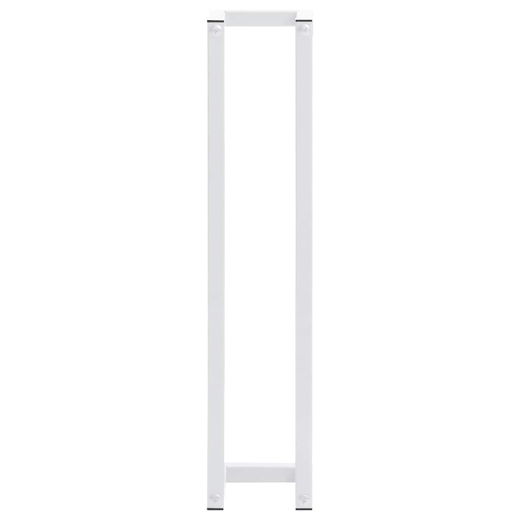 vidaXL Towel Rack White 12.5x12.5x60 cm Steel