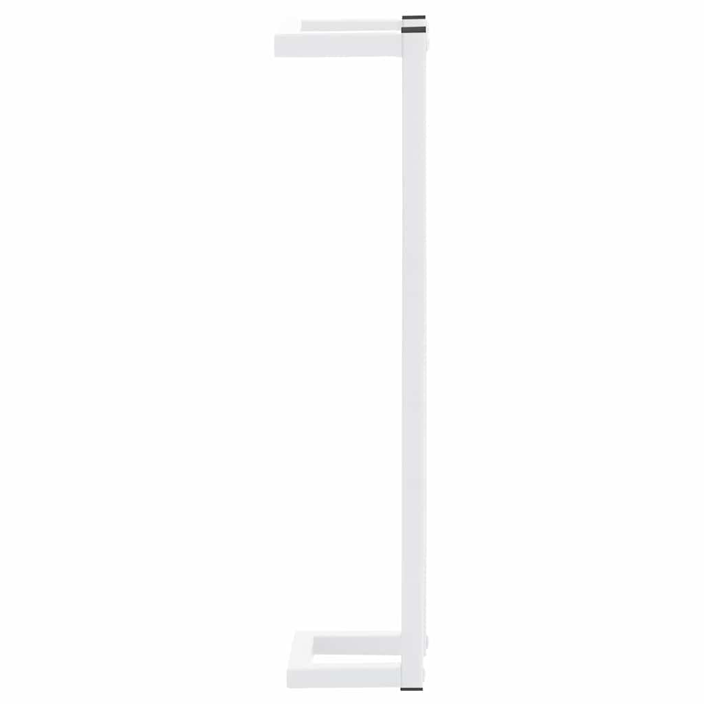 336116 vidaXL Towel Rack White 12,5x12,5x60 cm Steel