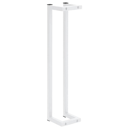 vidaXL Towel Rack White 12.5x12.5x60 cm Steel