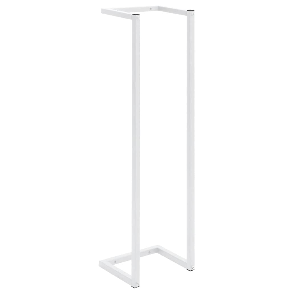 vidaXL Towel Rack | White | Steel | Medium | Towel Rack | Rectangular | Modern