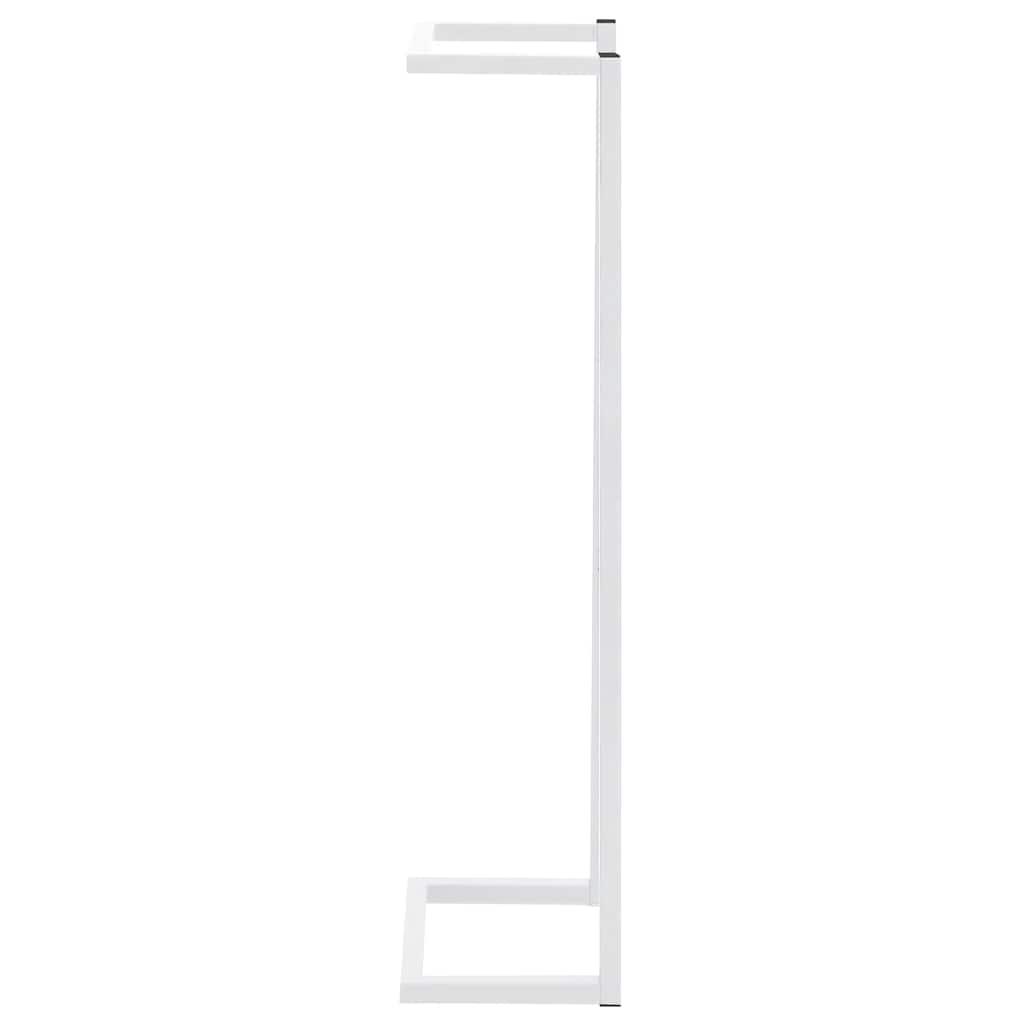 vidaXL Towel Rack | White | Steel | Medium | Towel Rack | Rectangular | Modern