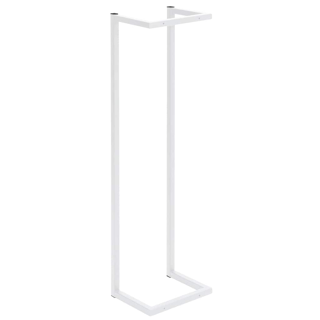 vidaXL Towel Rack | White | Steel | Medium | Towel Rack | Rectangular | Modern