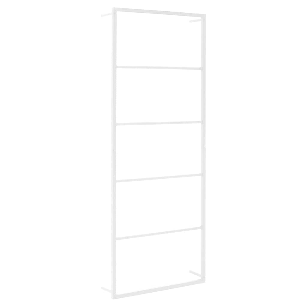 vidaXL Towel Rack White 45x10x115 cm Steel