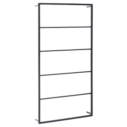 vidaXL Towel Rack Black 60x10x116 cm Steel