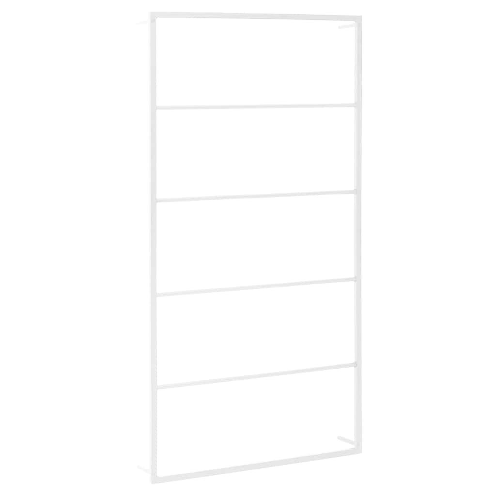 vidaXL Towel Rack | White | Steel | Size specified in dimensions | Towel Rack