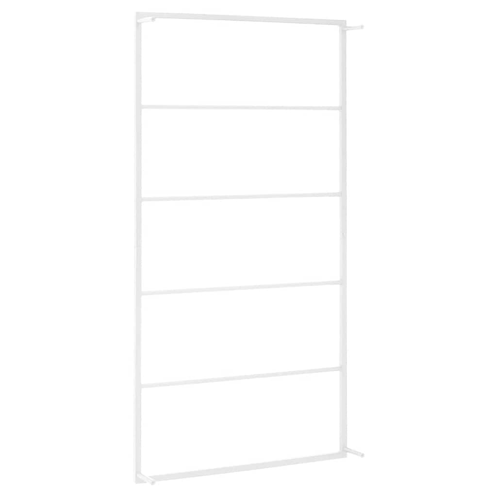 vidaXL Towel Rack | White | Steel | Size specified in dimensions | Towel Rack