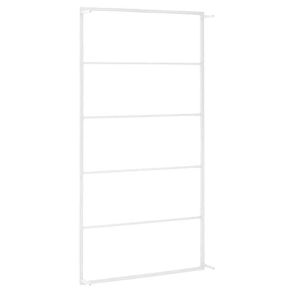 vidaXL Towel Rack | White | Steel | Size specified in dimensions | Towel Rack