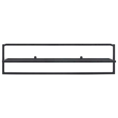 336122 vidaXL Towel Rack Black 95x25x22 cm Iron