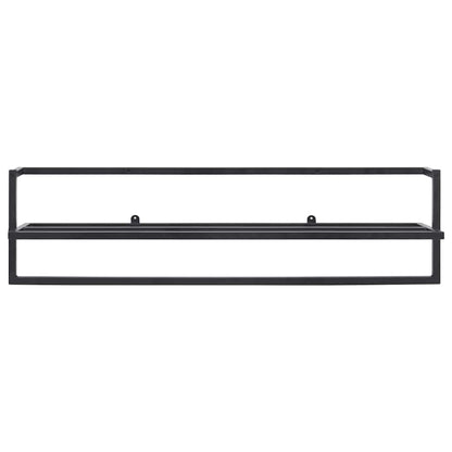 vidaXL Towel Rack Black 95x25x22 cm Iron