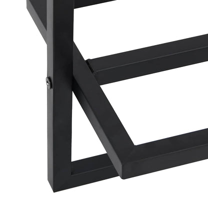 336122 vidaXL Towel Rack Black 95x25x22 cm Iron