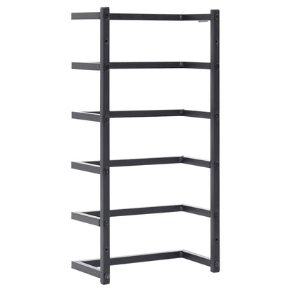 336123 vidaXL Towel Rack Black 24x12x48 cm Steel