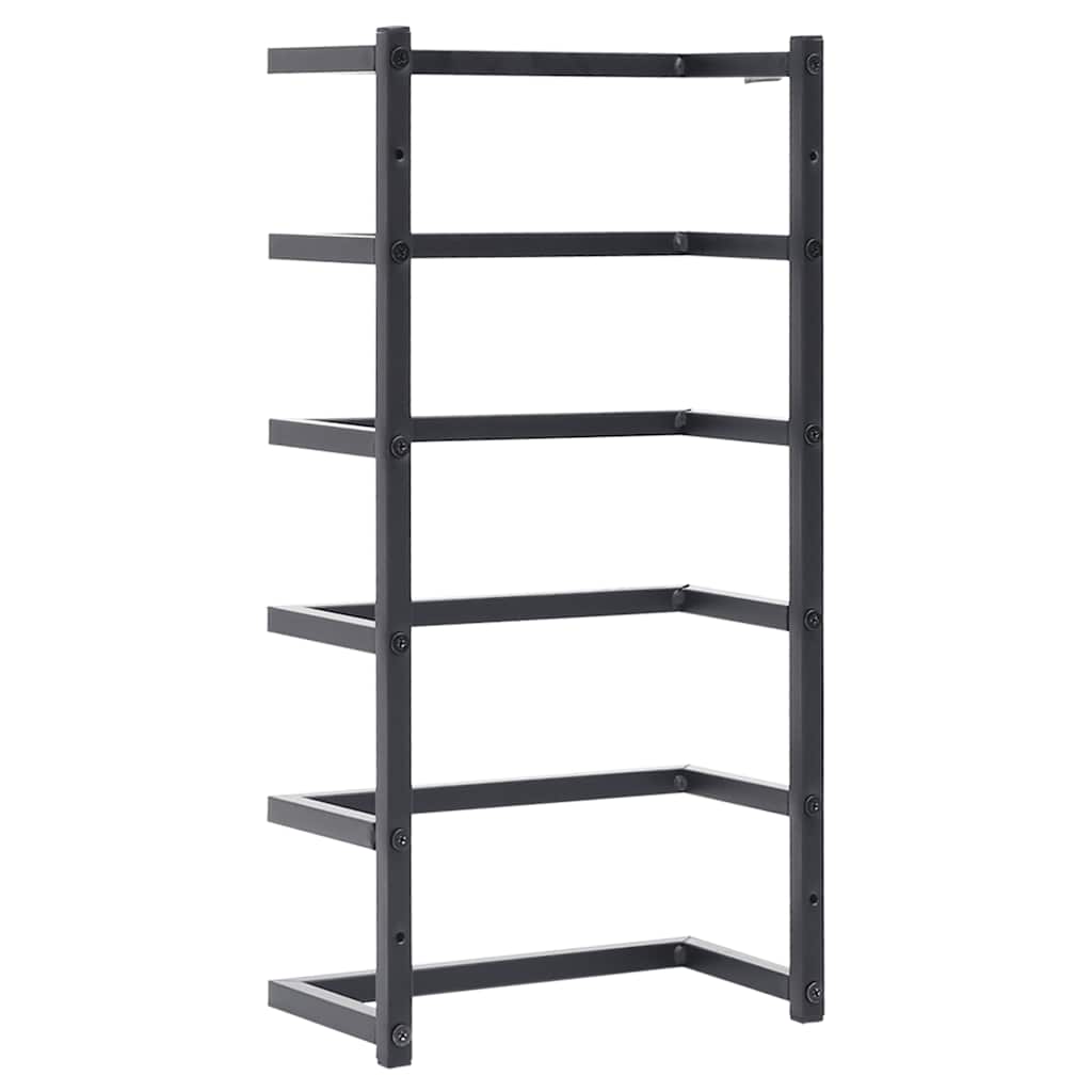 vidaXL Towel Rack | Black | Steel | Towel Rack | Rectangular | Contemporary