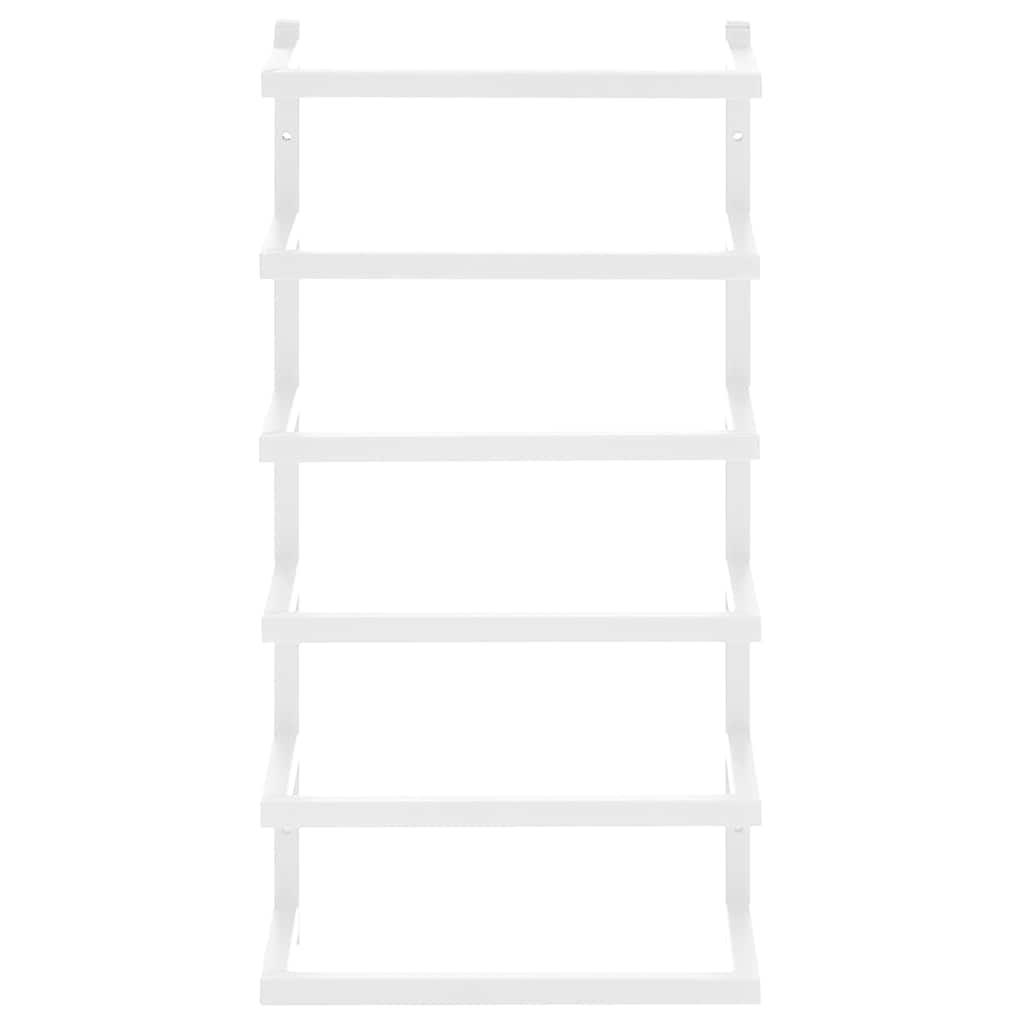 336124 vidaXL Towel Rack White 24x12x48 cm Steel