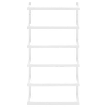 336124 vidaXL Towel Rack White 24x12x48 cm Steel