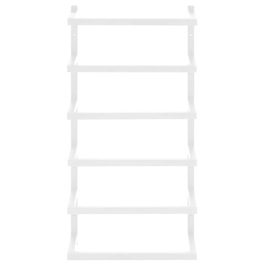 vidaXL Towel Rack White 24x12x48 cm Steel