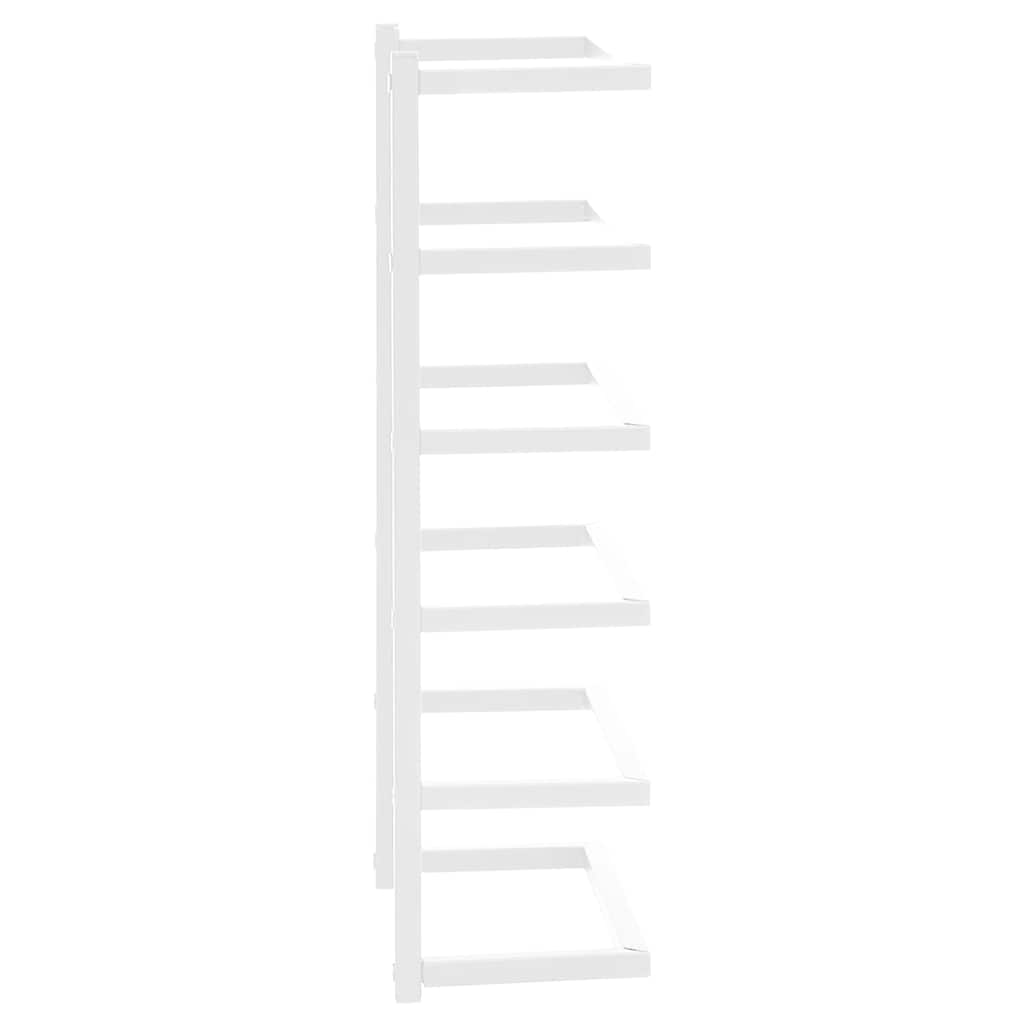 336124 vidaXL Towel Rack White 24x12x48 cm Steel