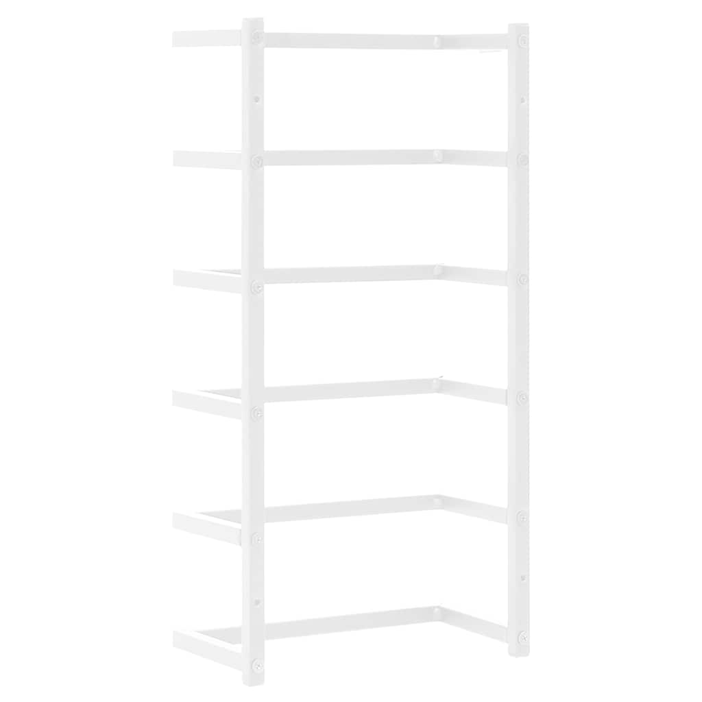 336124 vidaXL Towel Rack White 24x12x48 cm Steel