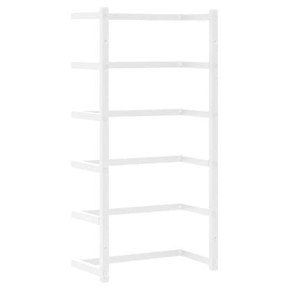 vidaXL Towel Rack White 24x12x48 cm Steel