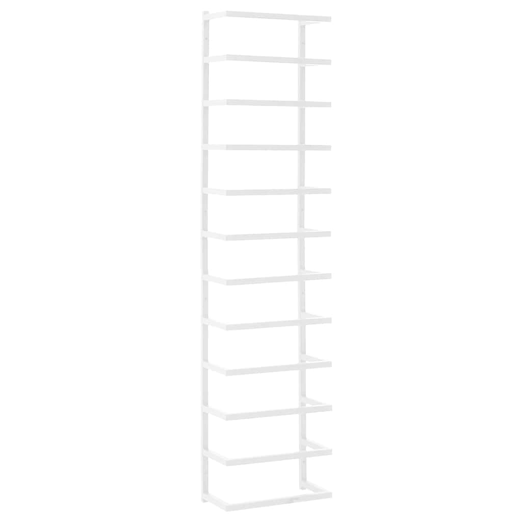 336126 vidaXL Towel Rack White 24x12x96 cm Steel
