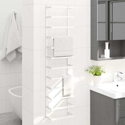 vidaXL Towel Rack White 24x12x96 cm Steel