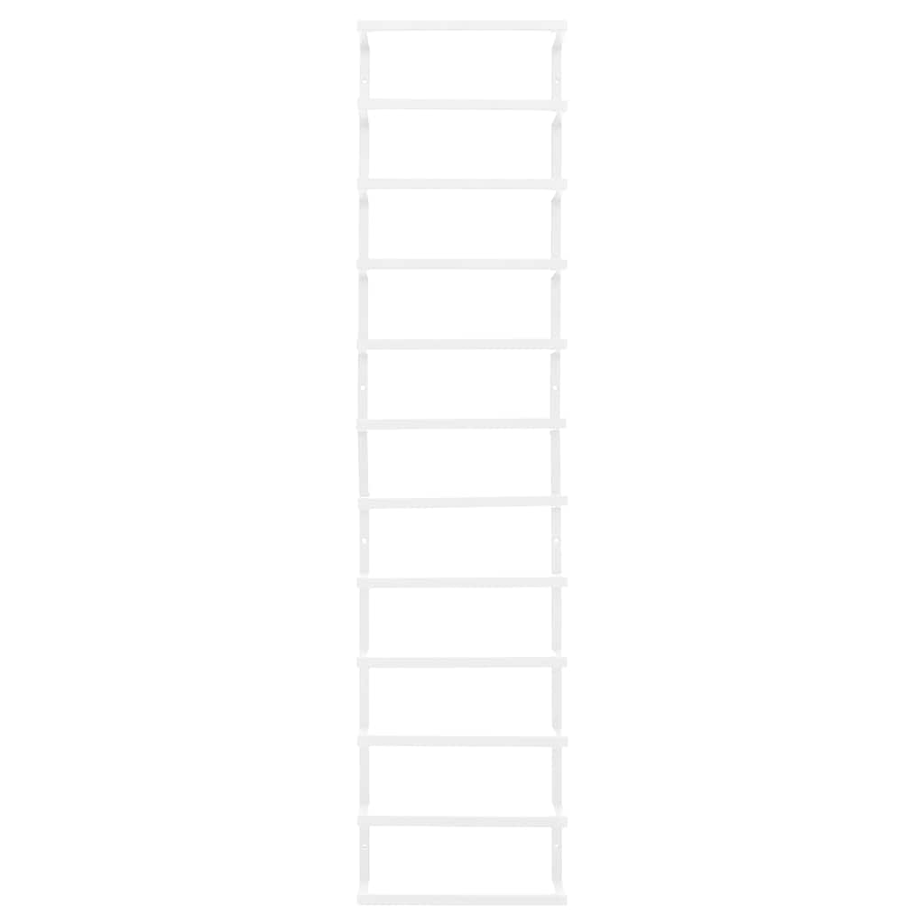 336126 vidaXL Towel Rack White 24x12x96 cm Steel