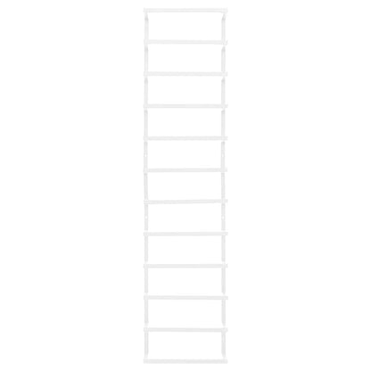 336126 vidaXL Towel Rack White 24x12x96 cm Steel