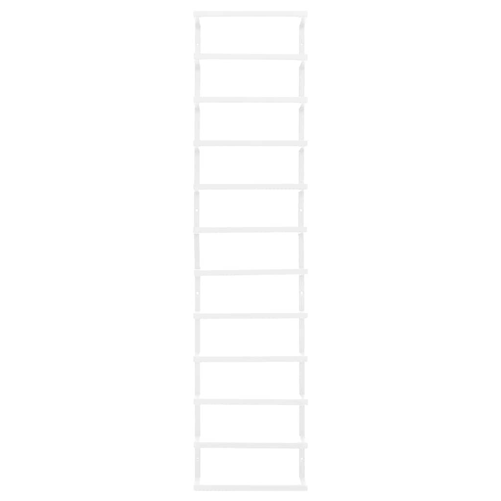 vidaXL Towel Rack White 24x12x96 cm Steel