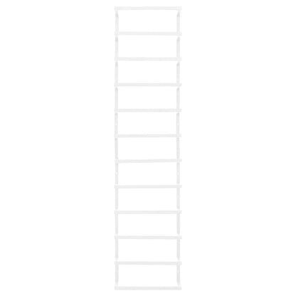 vidaXL Towel Rack White 24x12x96 cm Steel