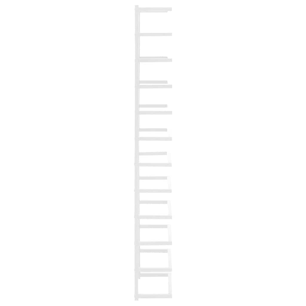 vidaXL Towel Rack White 24x12x96 cm Steel