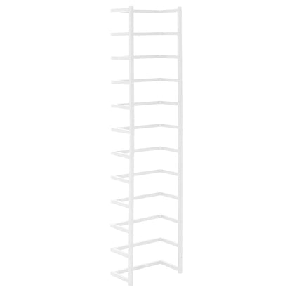 336126 vidaXL Towel Rack White 24x12x96 cm Steel