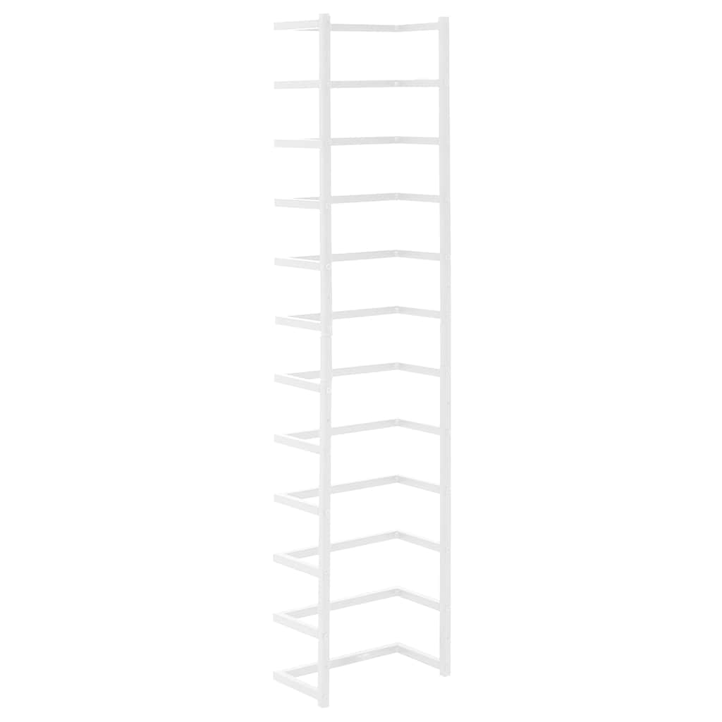 vidaXL Towel Rack White 24x12x96 cm Steel
