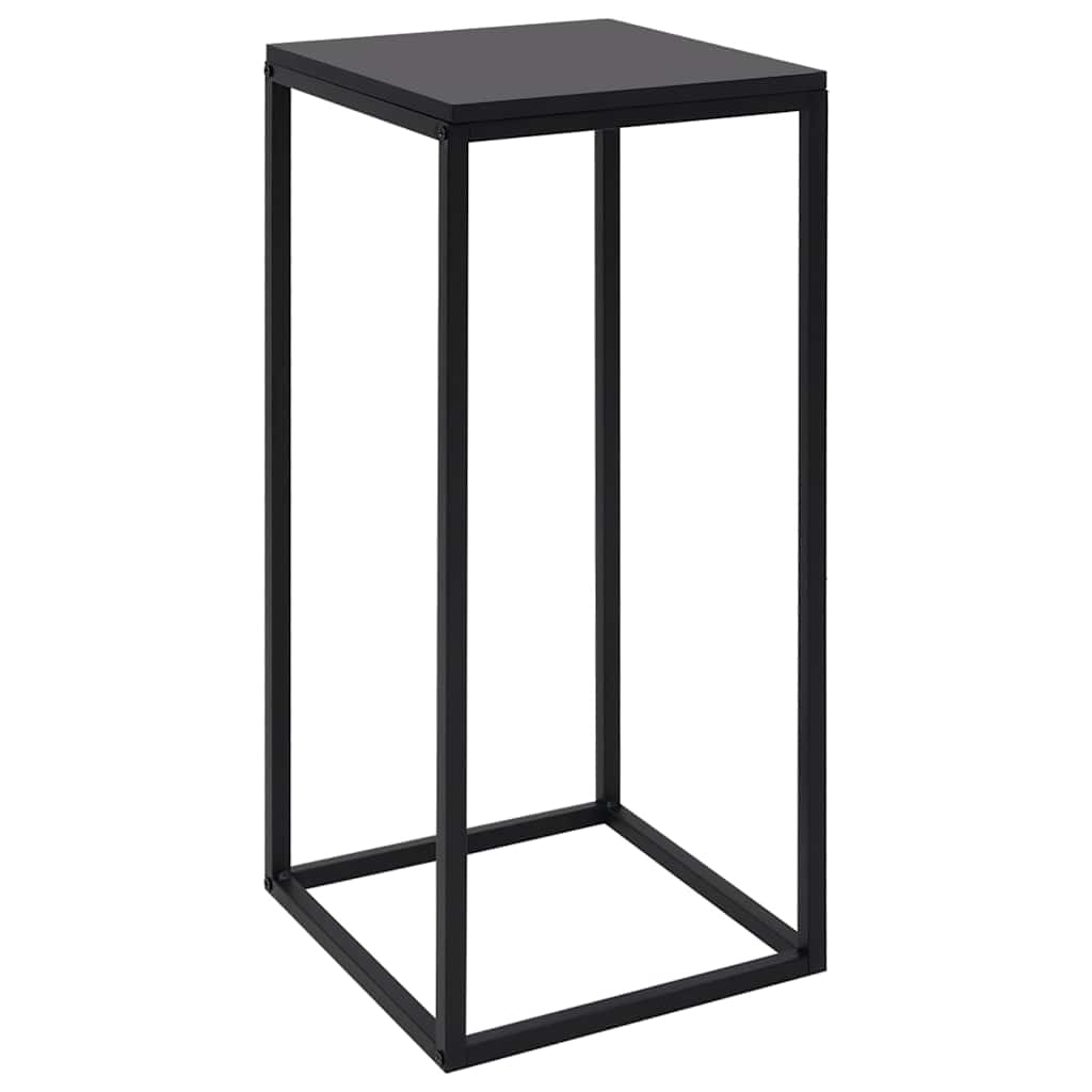 336128 vidaXL Side Tables 2 pcs Black Steel