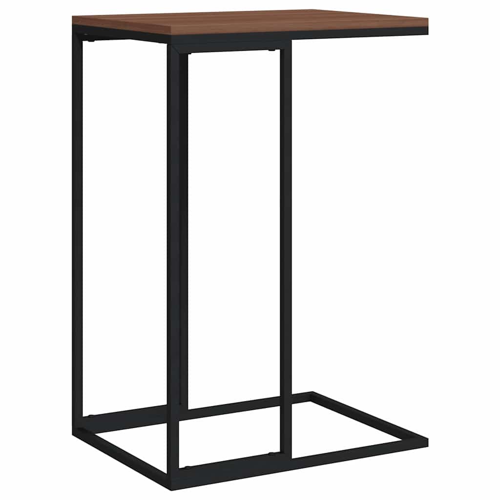 336129 vidaXL Side Table Black 40x30x59 cm Engineered Wood