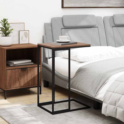 336129 vidaXL Side Table Black 40x30x59 cm Engineered Wood