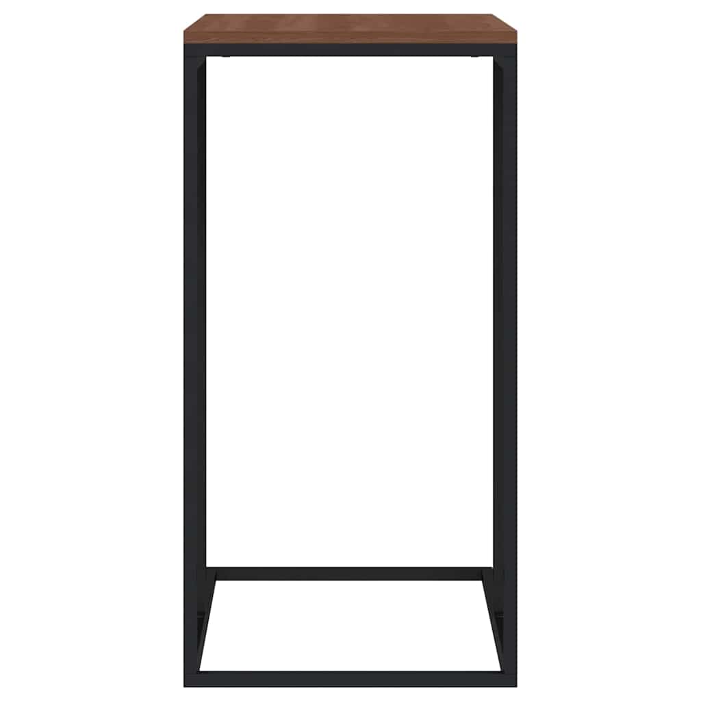 336129 vidaXL Side Table Black 40x30x59 cm Engineered Wood