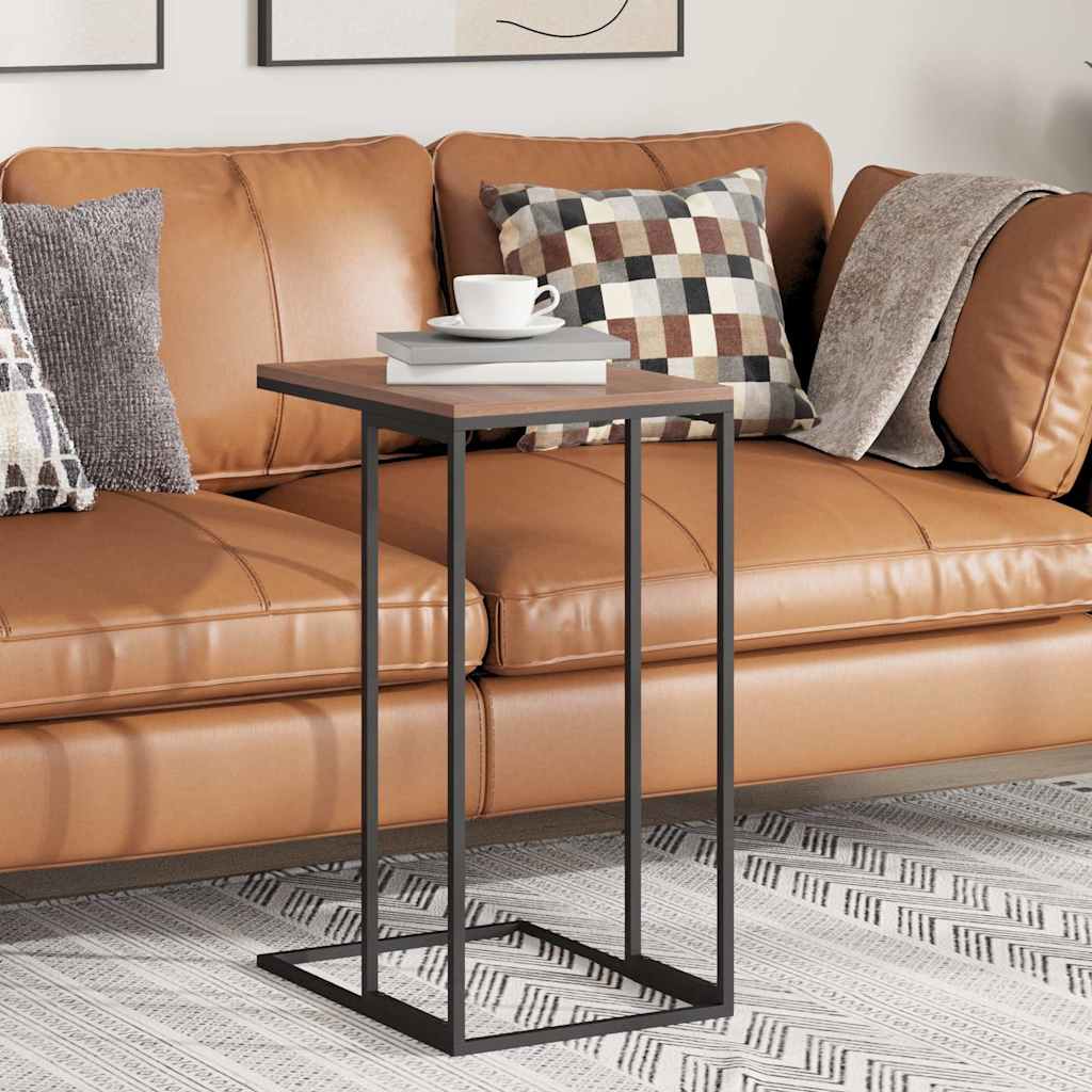 336129 vidaXL Side Table Black 40x30x59 cm Engineered Wood