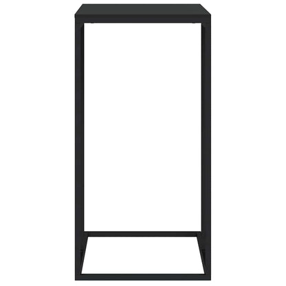 336130 vidaXL Side Table Black 40x30x59 cm Engineered Wood