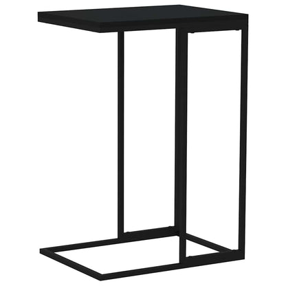 336130 vidaXL Side Table Black 40x30x59 cm Engineered Wood