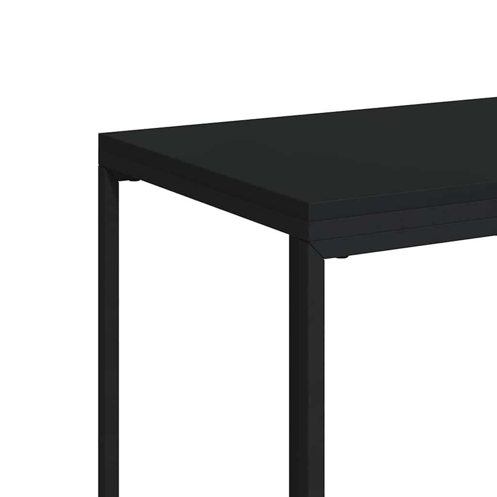 vidaXL Side Table | Black | Engineered Wood | Small |  Durable  | Side Table