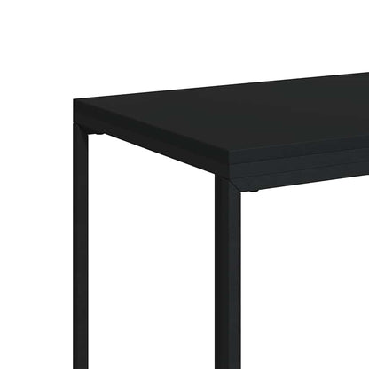 336130 vidaXL Side Table Black 40x30x59 cm Engineered Wood