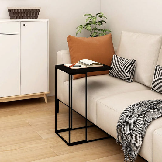 vidaXL Side Table | Black | Engineered Wood | Small |  Durable  | Side Table