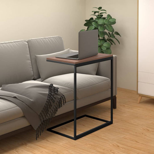 vidaXL Side Table Black 55x35x66 cm Engineered Wood