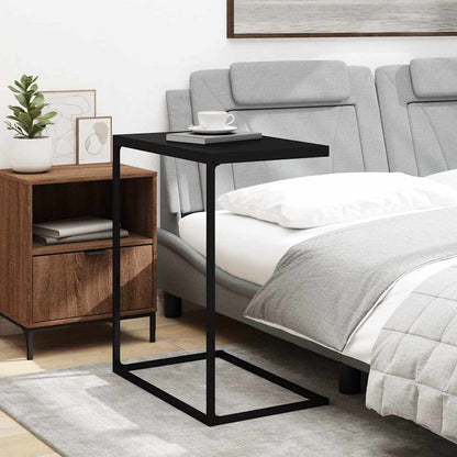 vidaXL Side Table | Black | Engineered wood, Iron | Durable | Side Table