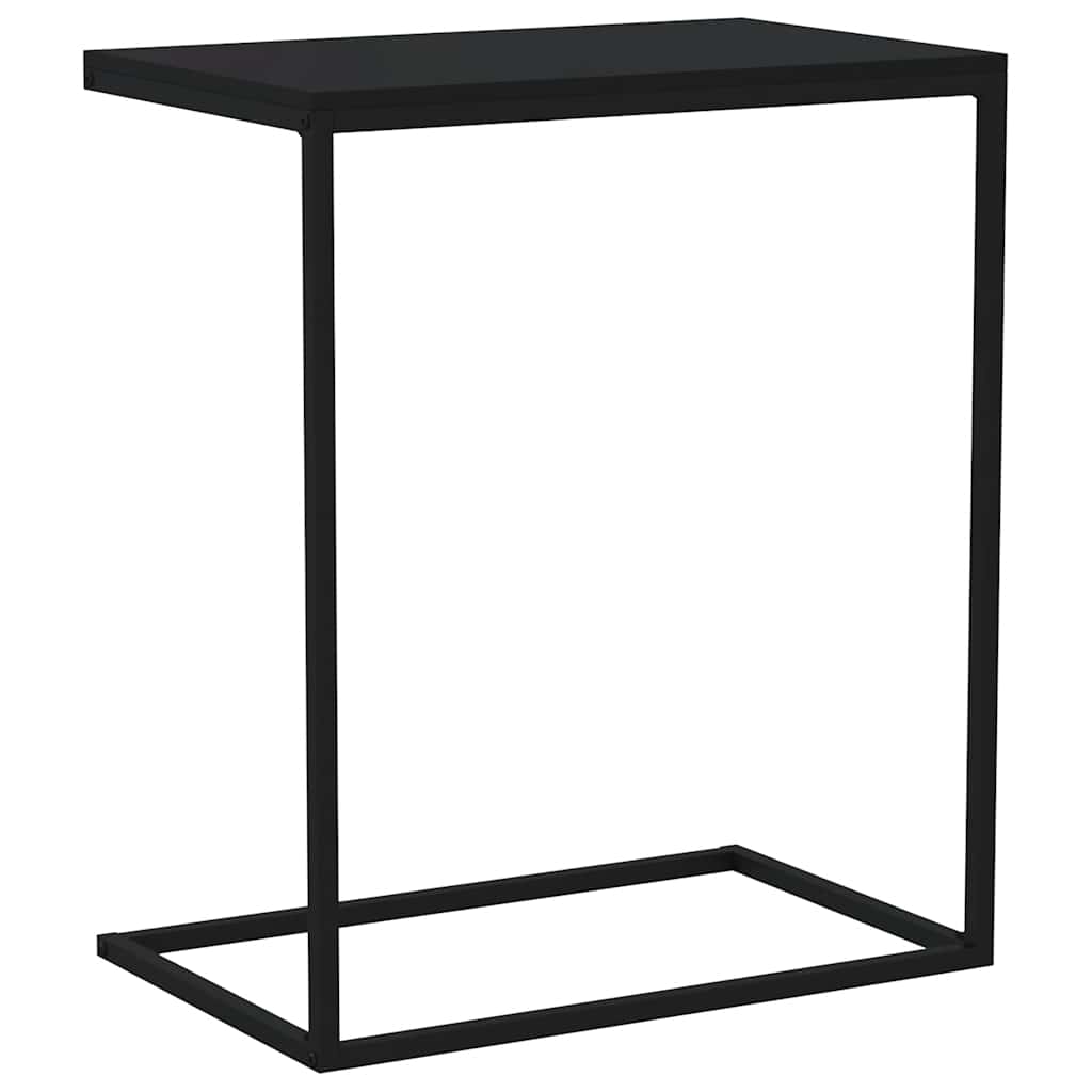 vidaXL Side Table | Black | Engineered wood, Iron | Durable | Side Table